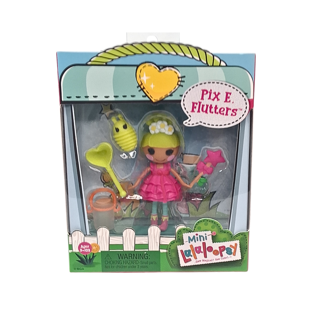 Mini Lalaloopsy Pix E Flutters Figure w/ Accessories 2021 MGA In Box Doll Toy